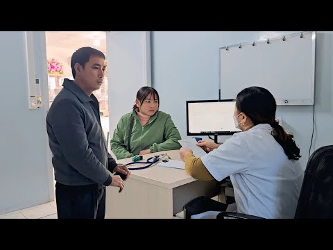 Worried about Thu's current health condition, Hoi took her to see a doctor.