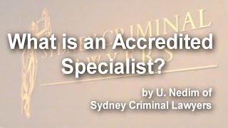 What is an Accredited Specialist?