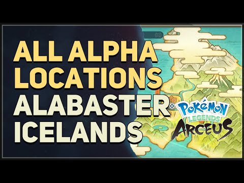 All Alabaster Icelands Alpha Locations Pokemon Legends Arceus