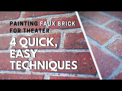 Faux Brick Painting - Scenic Art