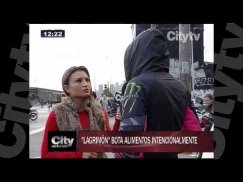 Lagrimón bota alimentos intencionalmente