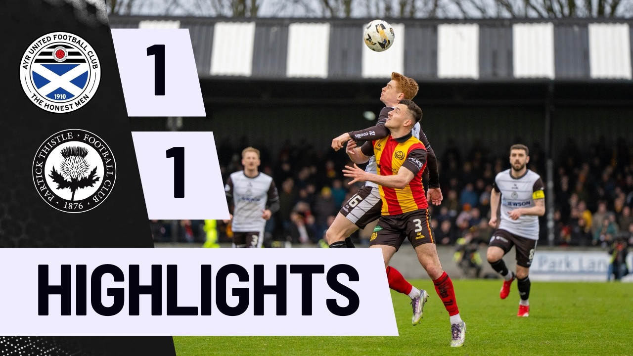 Ayr United vs Partick Thistle Highlights
