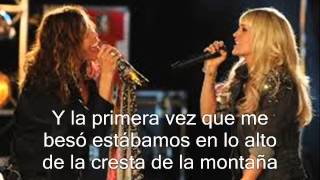 Aerosmith ft. Carrie Underwood -Can&#39;t Stop Loving You (Subtitula y traducida al español)