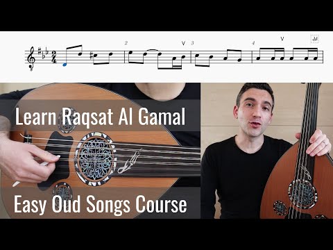 Easy Oud Songs - Learn Raqsat Al-Gamal (Farid al-Atrash) on Oud