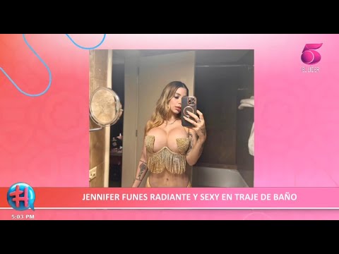 Jennifer Funes luce radiante y sexy en traje de baño