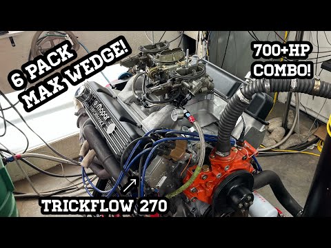 The 6 Pack Max Wedge 440 hits the dyno! First ever six pack max wedge? Most powerful six pack ever?