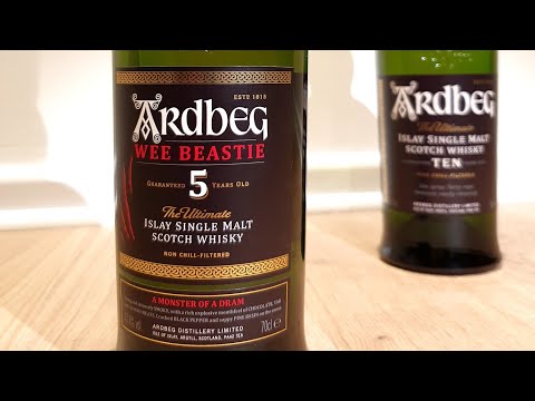 Malt Box Whisky Review 110 - Ardbeg Wee Beastie 5yr vs Ardbeg 10yr