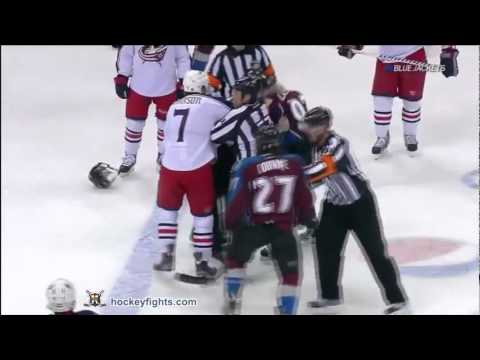 Jack Johnson vs Gabriel Landeskog March 1st 2012