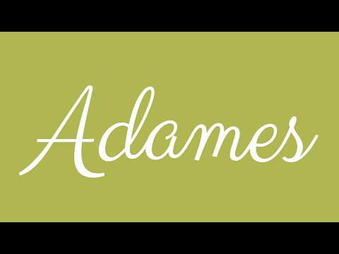 Learn how to Write the Name Adames Signature Style in Cursive Writing
