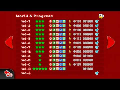Super Mario 3D World - 5 Shiny Stars! All 85 Stamps & Green Stars (+Character Stamps!) 100