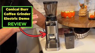 Conical Burr Coffee Grinder Electric Demo Review