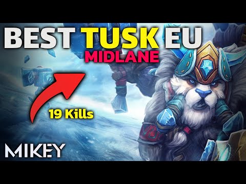 ✔️12K MMR MidLane TUSK EU Server - Kasra Mikey Gameplay with 19 KILLS - کسری مایکی - Wb.Mikey