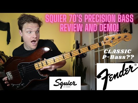 Fender Squier 70's Precision Bass Review and Demo!