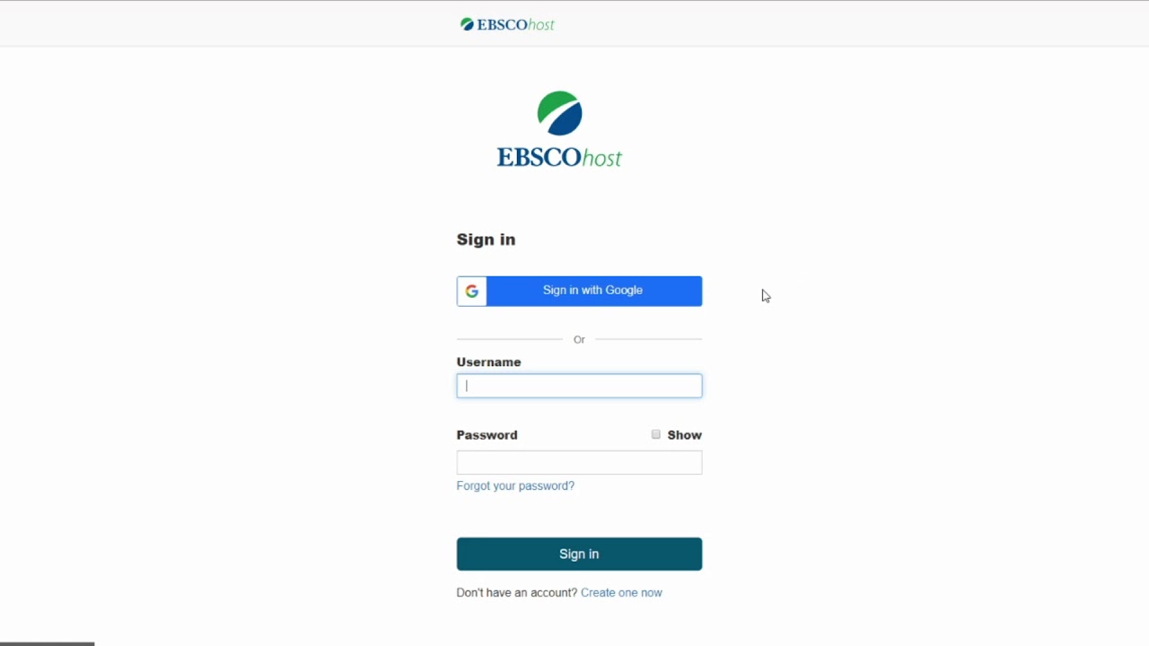 Creating and Using an EBSCO Account