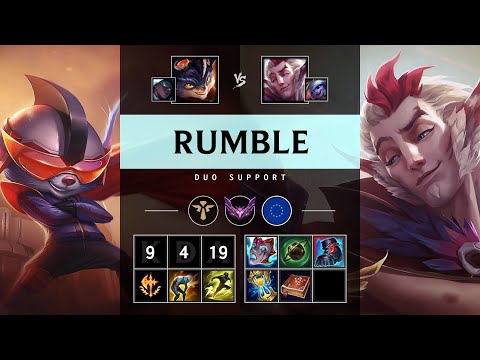 Rumble Support vs Rakan - EUW Master Patch 25.15