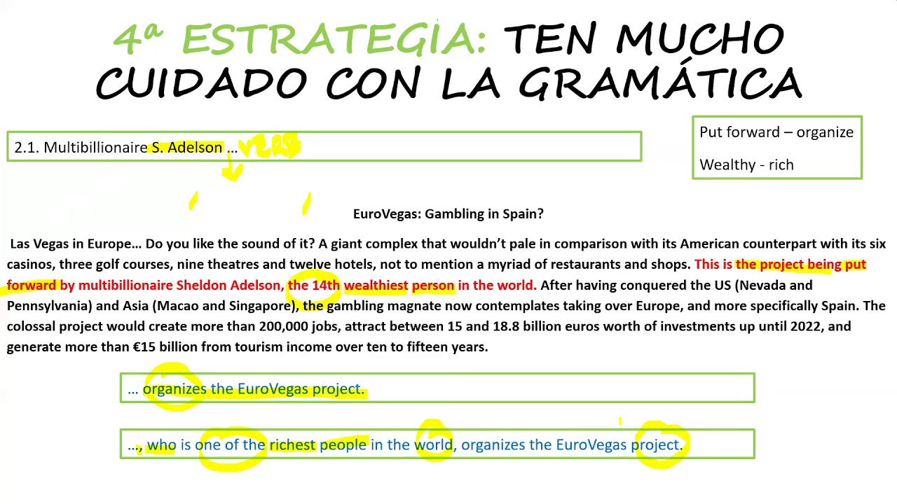 Inglés 2º Bachiller | 4 Estratégias para sacar nota en EBAU - Finish the sentence / Acabar la frase