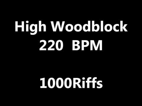 High Woodblock Metronome : 220 BPM - Beats Per Minute