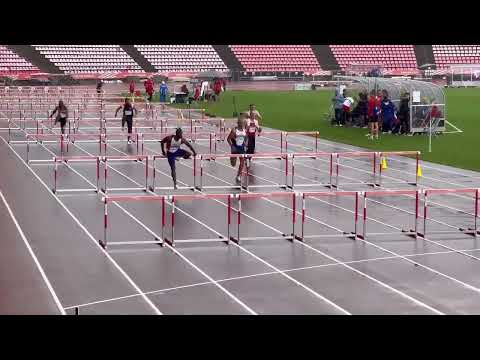 100mH M50 Heat 2, World Masters Athletics Championships - Tampere 2022. Joe Appiah - GBR(2)