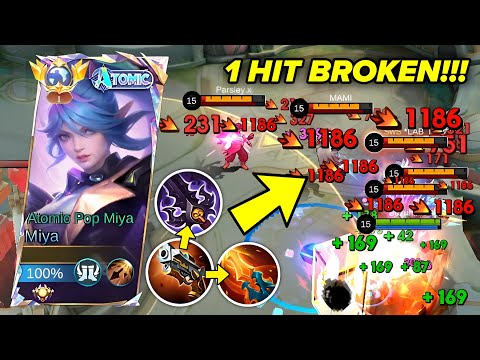 NO ONE IS SAFE WITH BUFF MIYA 1 HIT BROKEN BUILD 2026!🔥 (1 SHOT ALL!?💀) - MLBB