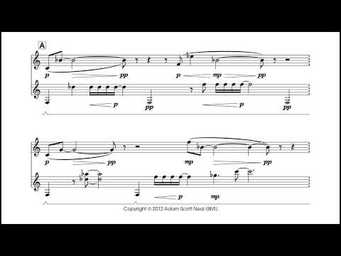 Tèarmunn (2012) for horn and vibraphone [score video]