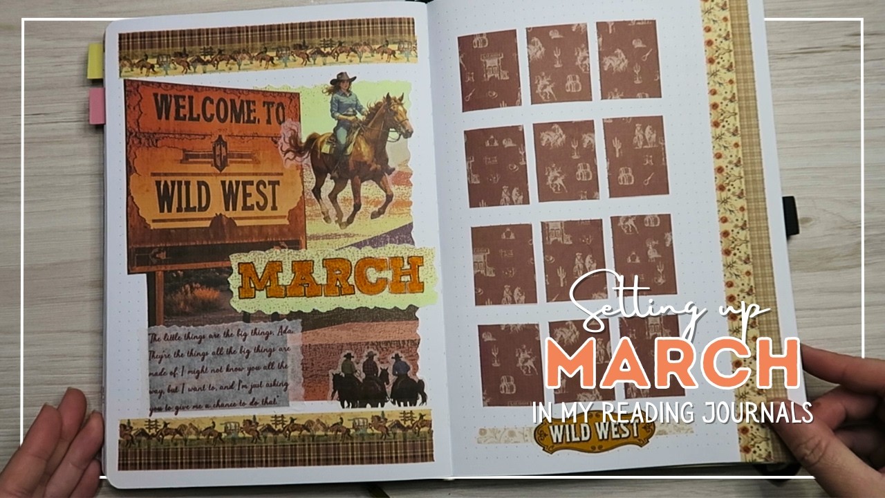 March 2026 Reading Journal setup