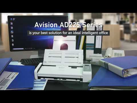 [케이제이엔시스] AVISION AD225 휴대용 고속스캐너, 북스캐너, 문서스캐너, 양면스캐너, 분당 25PPM 속도와 25매 적재