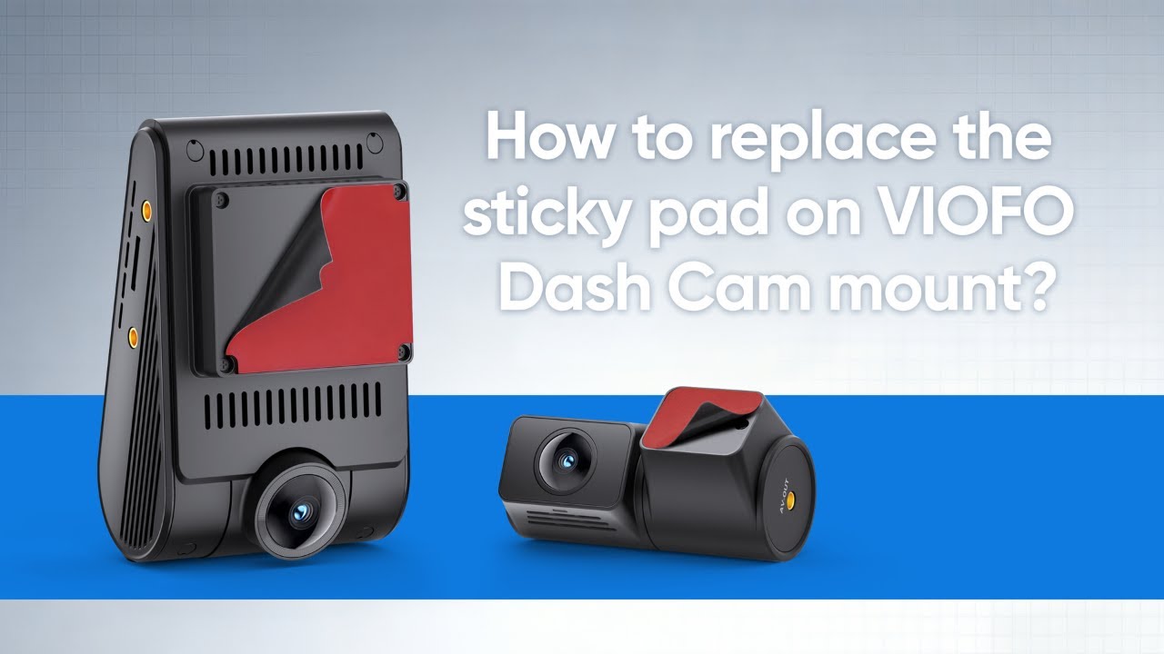 How to replace the sticky pad on VIOFO Dash Cam mount?
