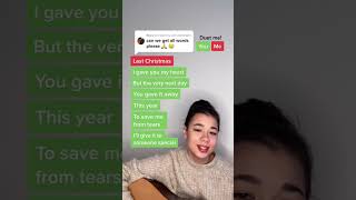 last christmas - wham! 🎤 #karaoke #duet #lastchristmas #singer