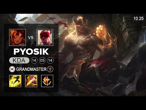 DRX Pyosik Lee Sin Jungle vs Taliyah - KR Grandmaster Patch 10.25