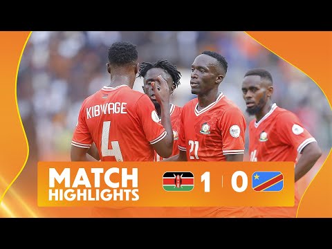 Kenya 1-0 DR Congo Match Highlights l TotalEnergies CHAN 2024 l Matchday 1