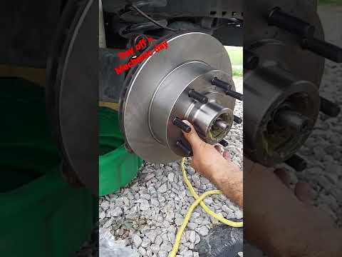 New rotors, bearings and brake calipers on my ford econoline