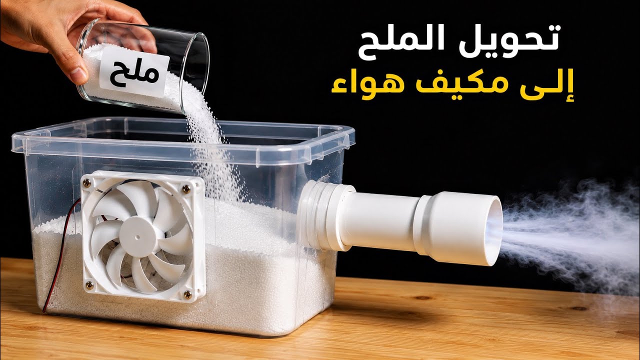 حوّلت الملح إلى مكيف هواء لتبريد المنزل, وداعا لحرارة الصيف