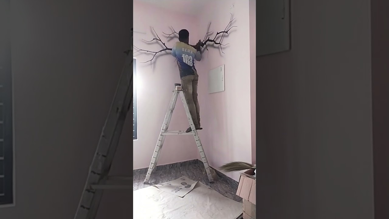 tree  3d wall art #skills #homedecor #art