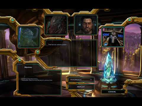 SC2 Mass Recall Mod - Protoss Campaign 10 - Eye of the Storm & Credits