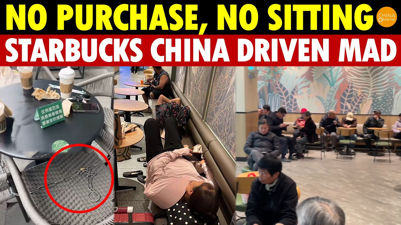 Starbucks China Has Had Enough! Older Women Sit Without Spending—Now Seats Get Locked