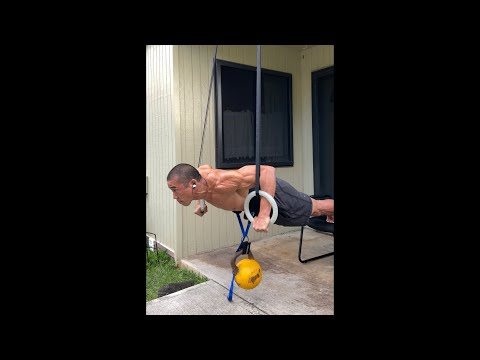 Day 290 FitPro Hawaii Workout - 5 Ring Push Ups in 10 Minutes 😢 - March 3, 2021, 5:34 pm