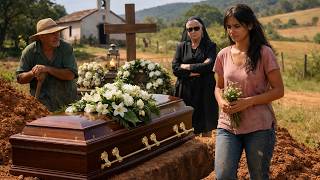NINGUÉM FOI AO ENTERRO DO MILIONÁRIO… ATÉ A FILHA DA FAXINEIRA APARECER