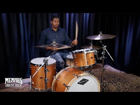 Craviotto Custom Shop Mahogany Drum Set w/ Walnut Inlay 24/13/16 - Natural Oil