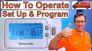 Honeywell CM727 & CM707 How to Use, Set Up & Program this Programmable Room Thermostat