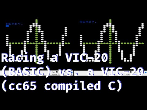 Racing VIC-20 BASIC vs. VIC-20 (cc65 compiled) machine language [Ep 2021.012]