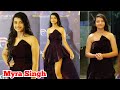 Myra Singh In Black Gown Walking And Posing At Boogle Bollywood Ballistic Awards Balveer 2 KKB