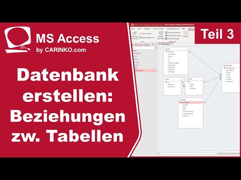 Creating an MS Access Database Part 3 | Creating Relationships Between Tables - carinko.com