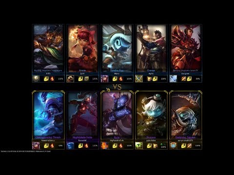 [s4] Game 92: Tristana & Thresh vs Graves & Annie (L) highlight