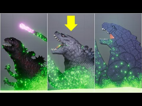 Godzilla but They Falls into The Ultimate Acid Sea