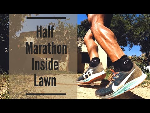 Half marathon Inside Lawn | lockdown | cycle & beyond