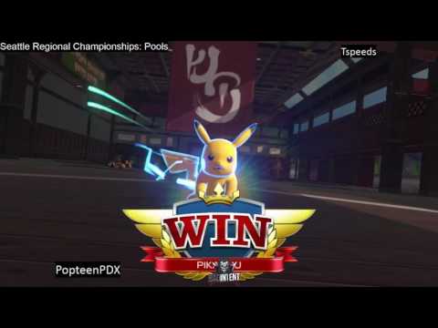 PopteenPDX (Pikachu) vs Tspeeds (Mewtwo) - 2016 Seattle Pokken Regional Championships Pools
