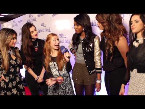 Austin Mahone, Enrique Iglesias, Fifth Harmony interviews at Jingle Ball 2013