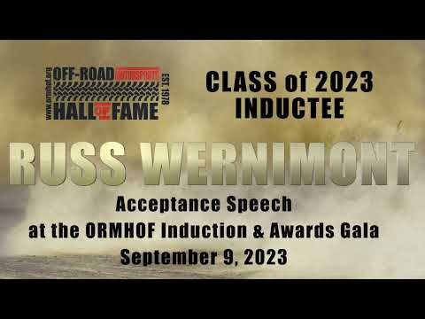 Russ Wernimont 2023 ORMHOF Inductee Acceptance Speech