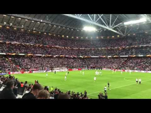 Ajax singing Three Little Birds at Europa League final