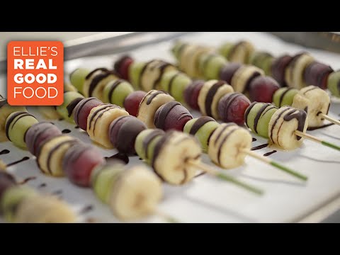 3-Ingredient Chocolate Grape Banana Skewers Recipe